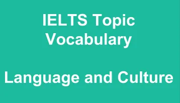 IELTS Language & Culture