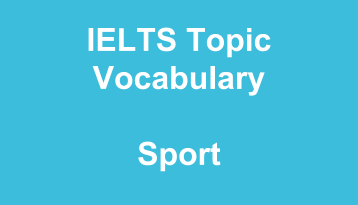 IELTS Vocabulary Sport