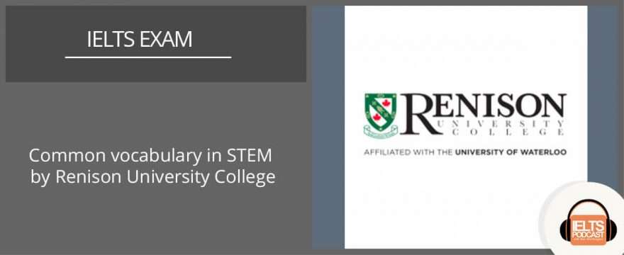 Common vocabulary in STEM by Renison University College