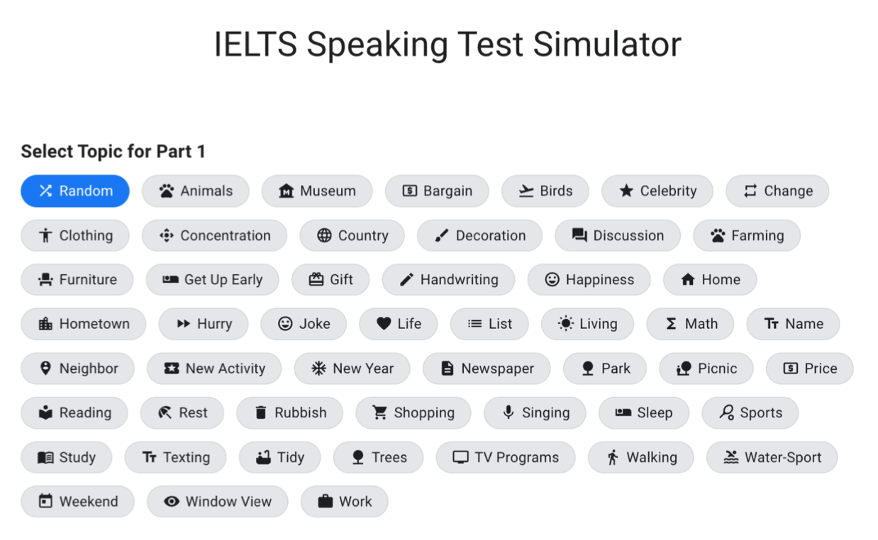 IELTS Speaking Test Simulator (free) - IELTS Podcast